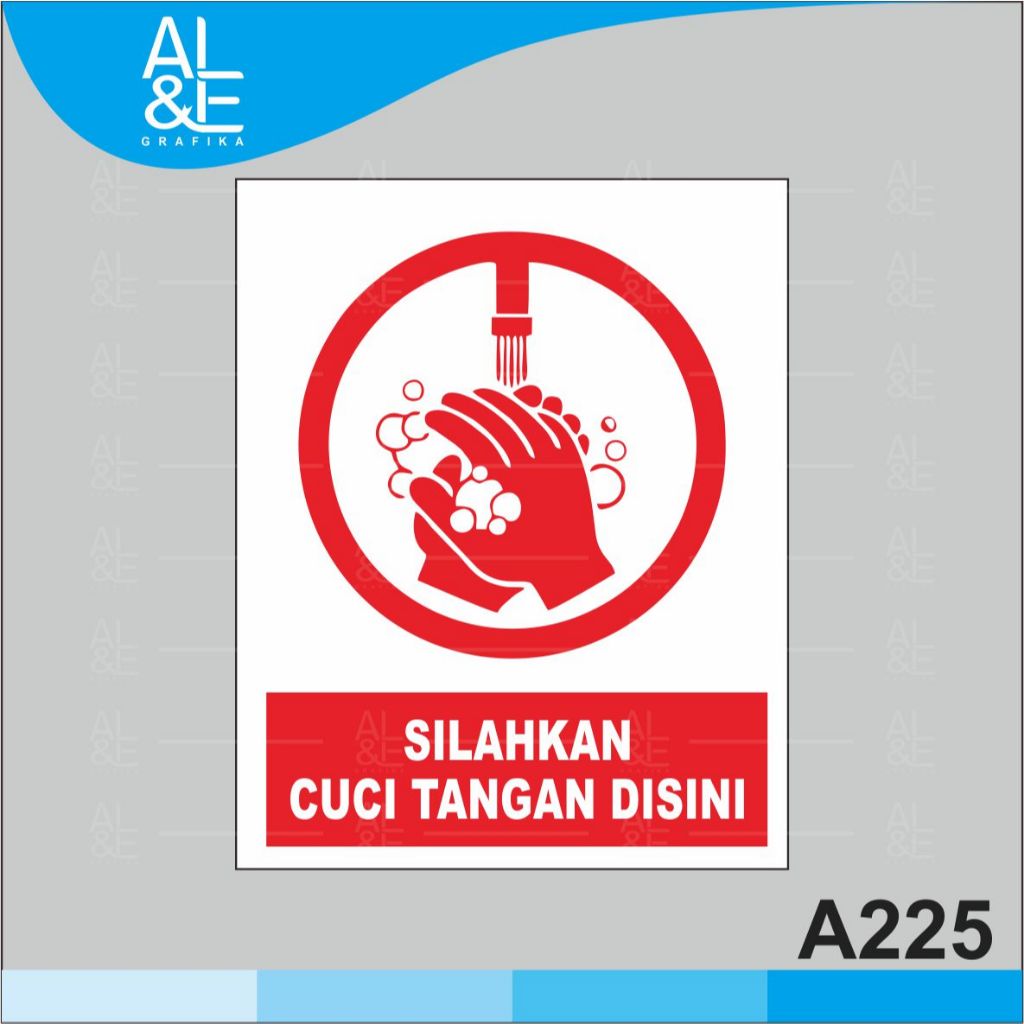 

A225- Acrylic Sign, Silahkan Cuci Tangan Disini, Premium dan Tahan Air, Tidak Pudar, Termurah, dan Bisa Custom