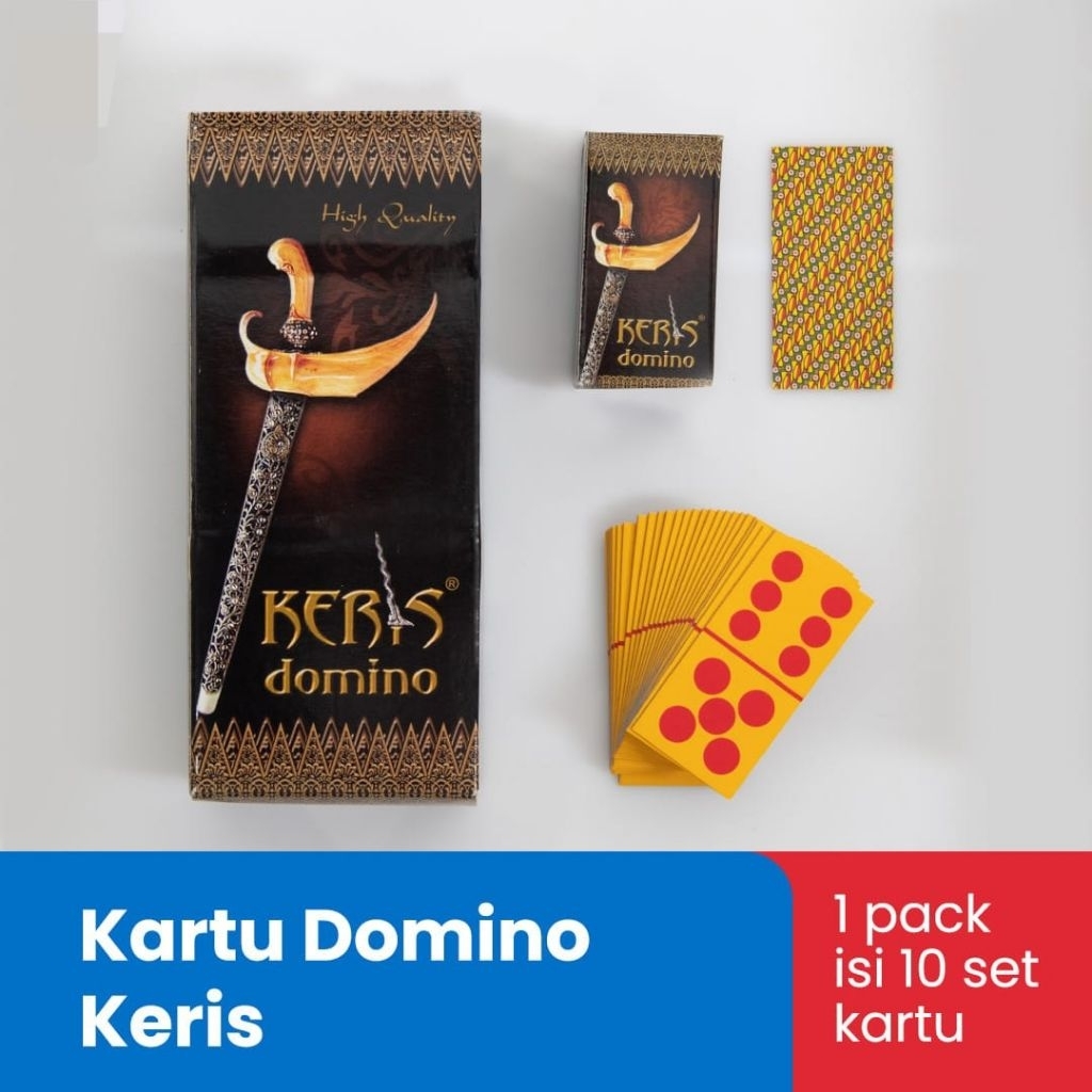 Kartu Domino Keris termurah isi 10 set