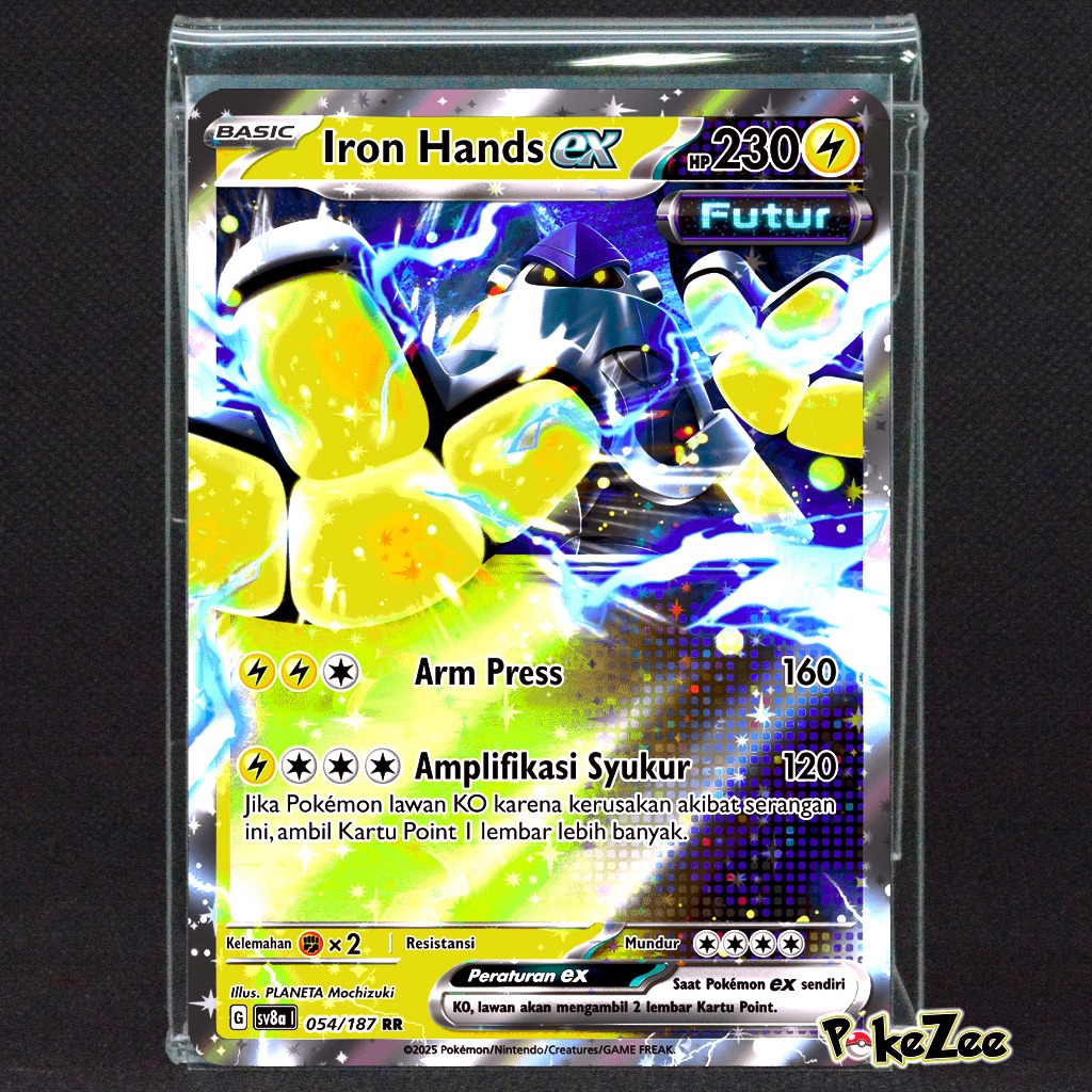 Iron Hands ex RR sv8a 054/187 Pokemon TCG Indonesia