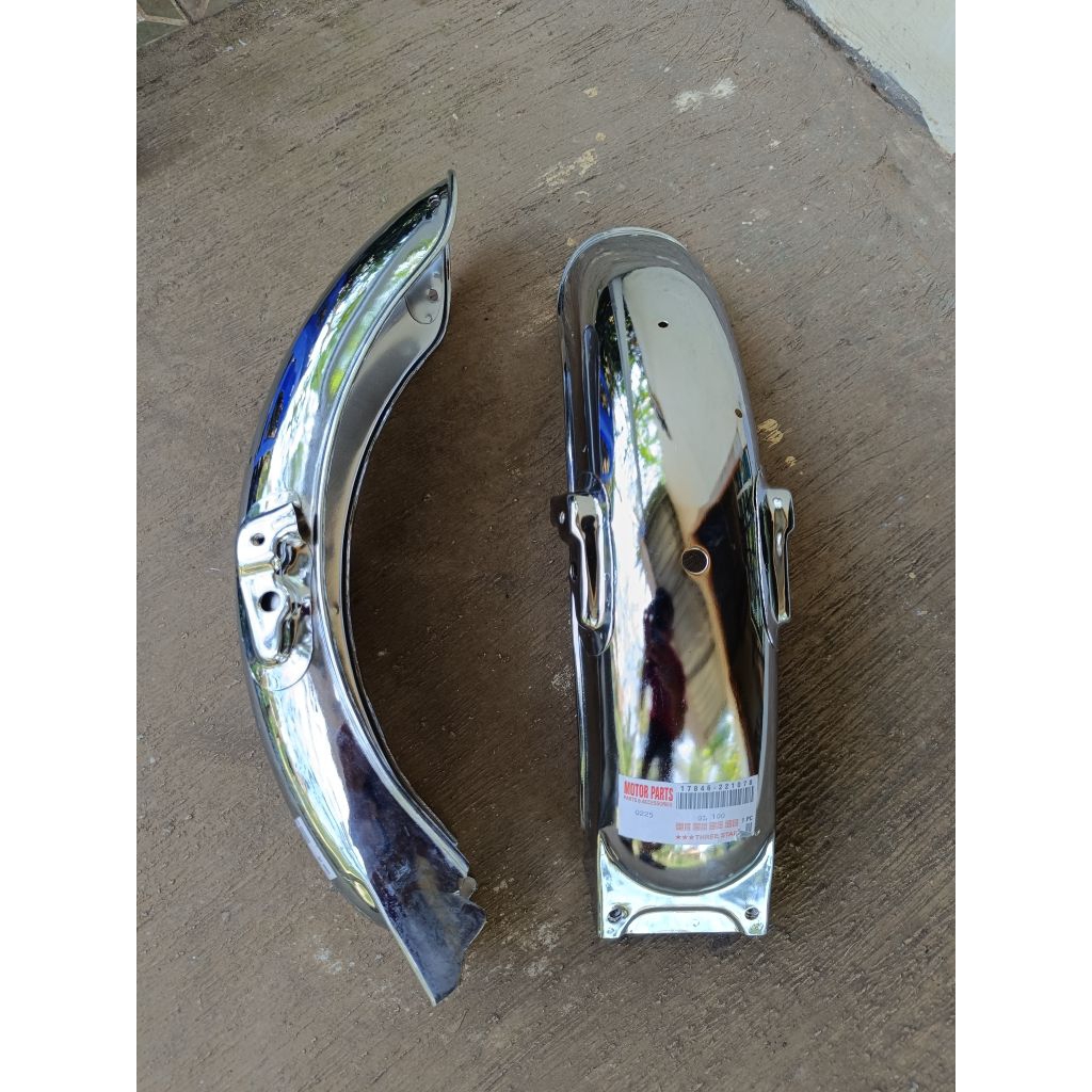 SLEBOR BELAKANG GL100 SPAKBOR BELAKANG GL 100 BESI CROM MERK 3 STAR/TREE STAR TEBAL BAGUS