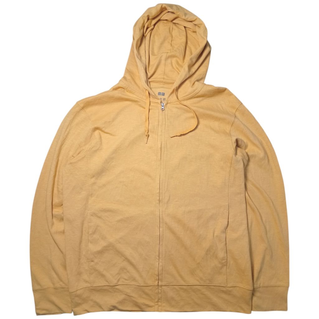 Jaket Zipper Uniqlo Airism Unisex Pria Wanita LD 120 Second