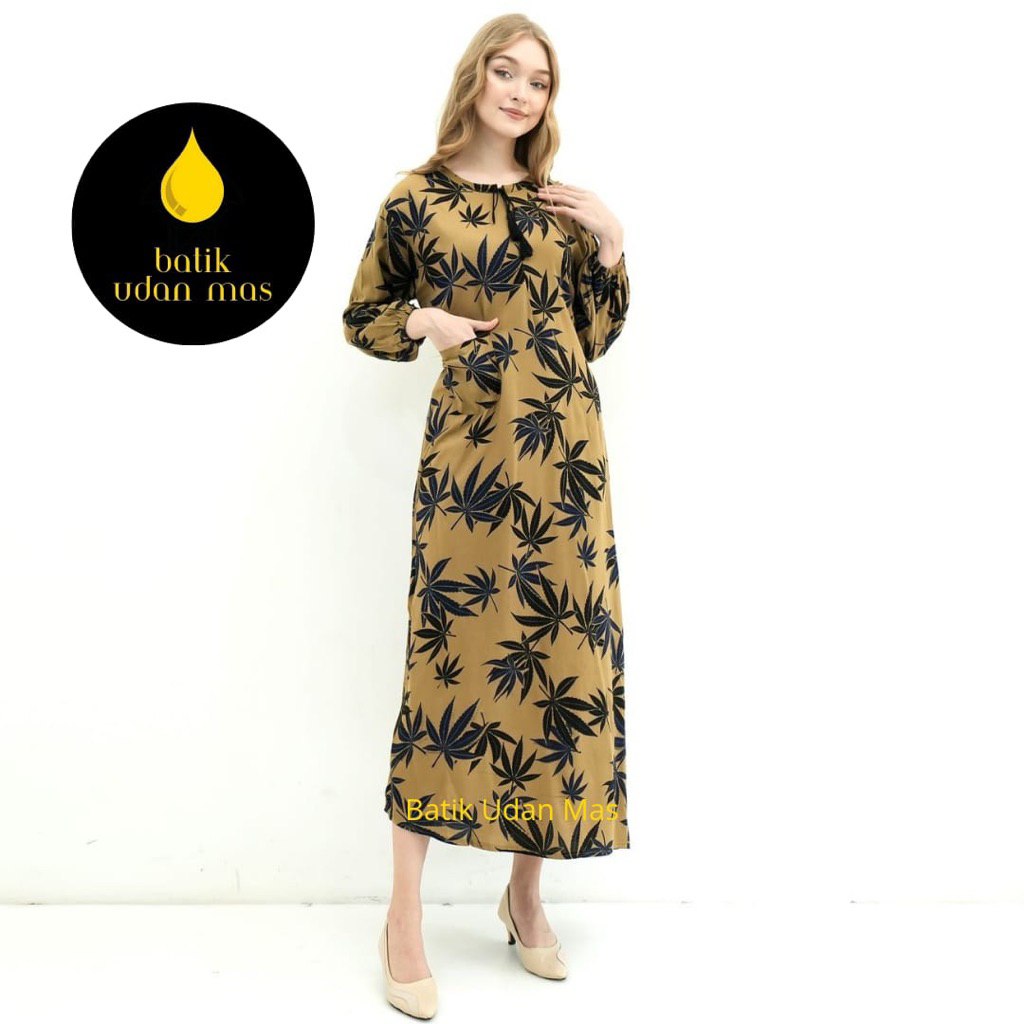 Batik udan mas-Dress Celin Bahan Rayon premium/Gamis Celin kekinian/Dress Jumbo Oversize Midi