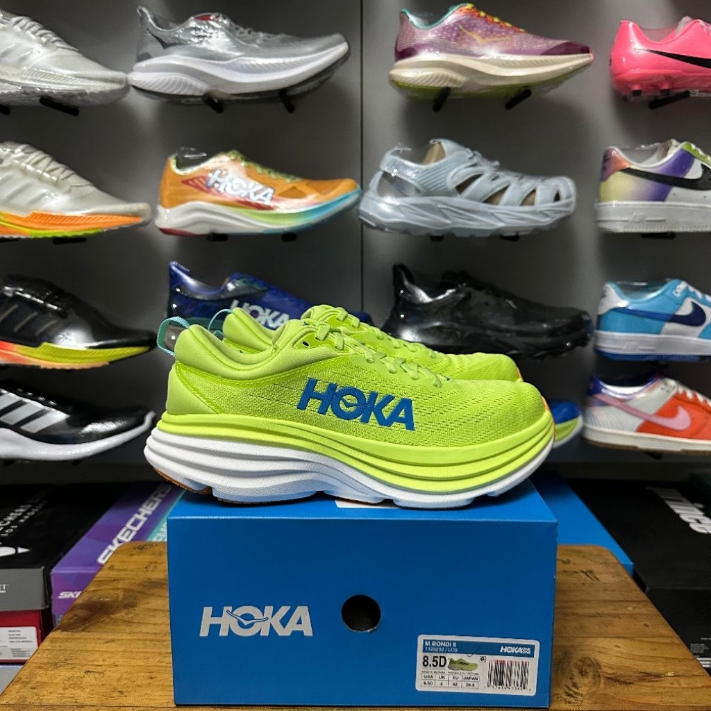 HOKA M BONDI 8 RUNNING FOR MENS ORIGINAL BNIB (1123202 LCS)