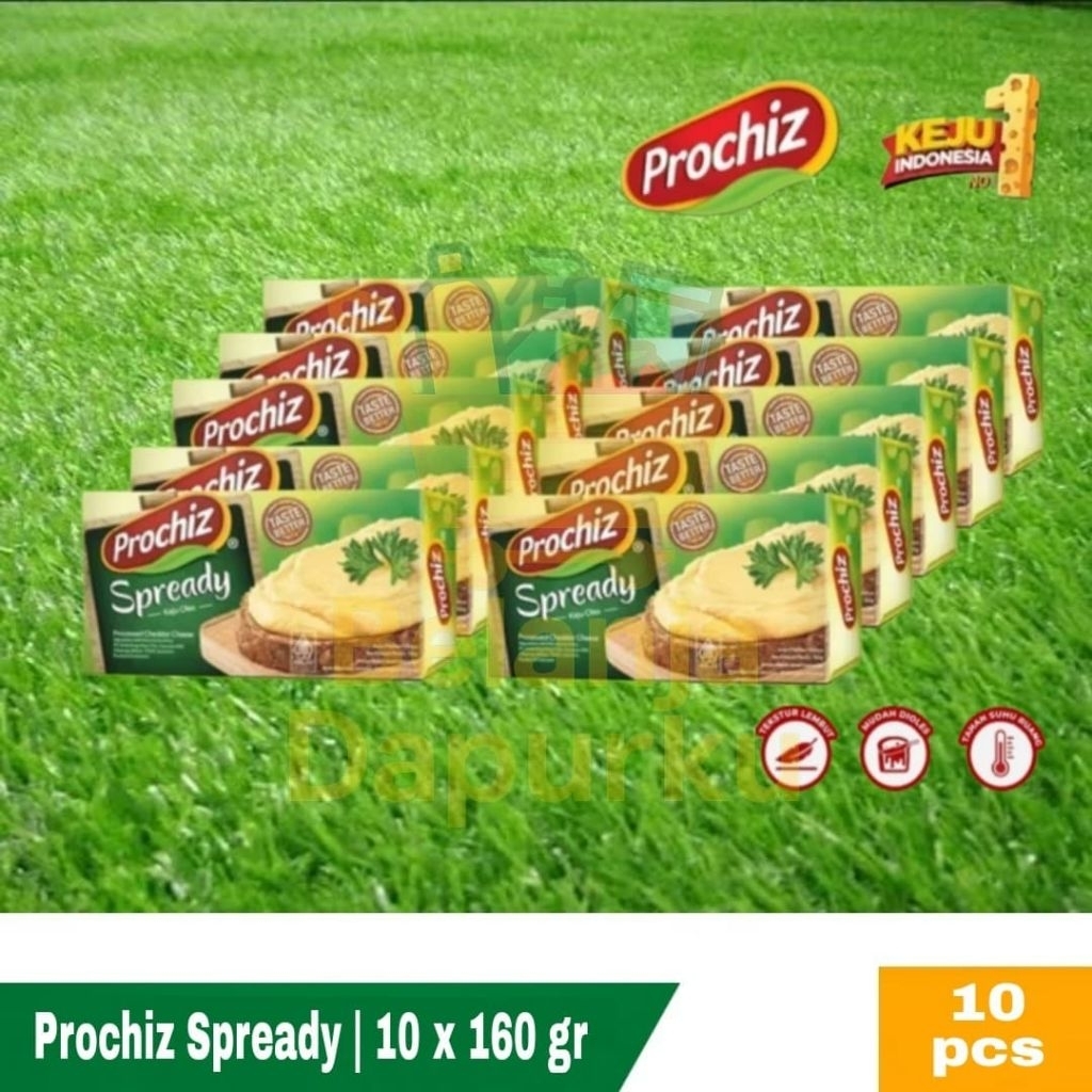 

Keju Prochiz Spready 160 Gr x 10 Tekstur Lembut