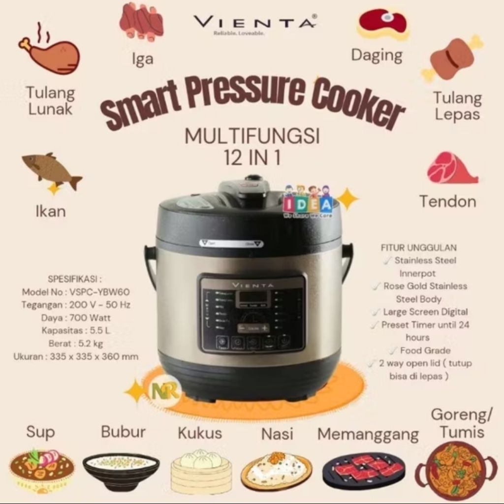 Smart Pressure Cooker Vienta