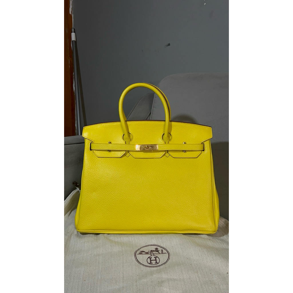 Birkin35 Yellow Lime