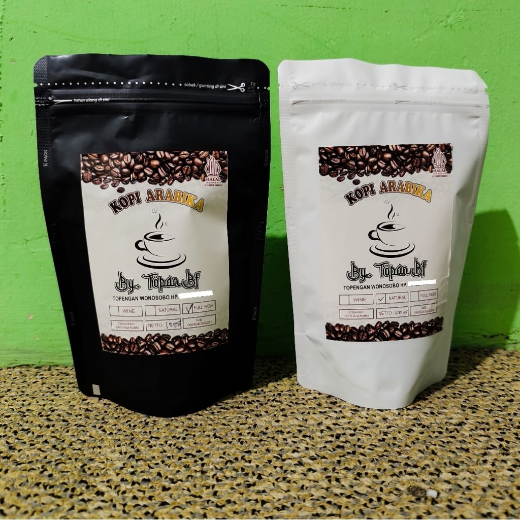 

Kopi Arabika / Roast Bean 100g - Arabica Coffe By Topan Bf Topengan Wonosbo