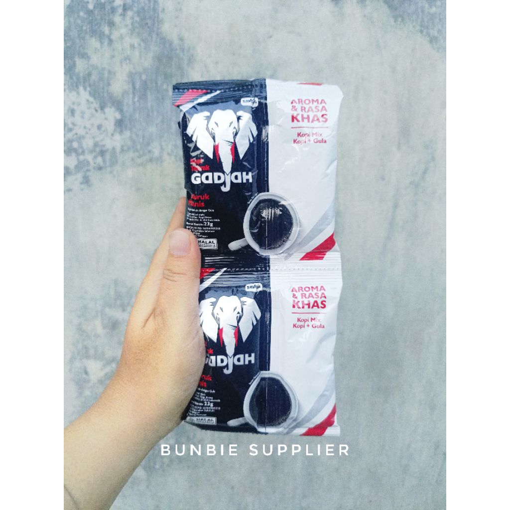 

Kopi Tubruk Gadjah Kopi Gajah Isi 10pcs (RENCENG)