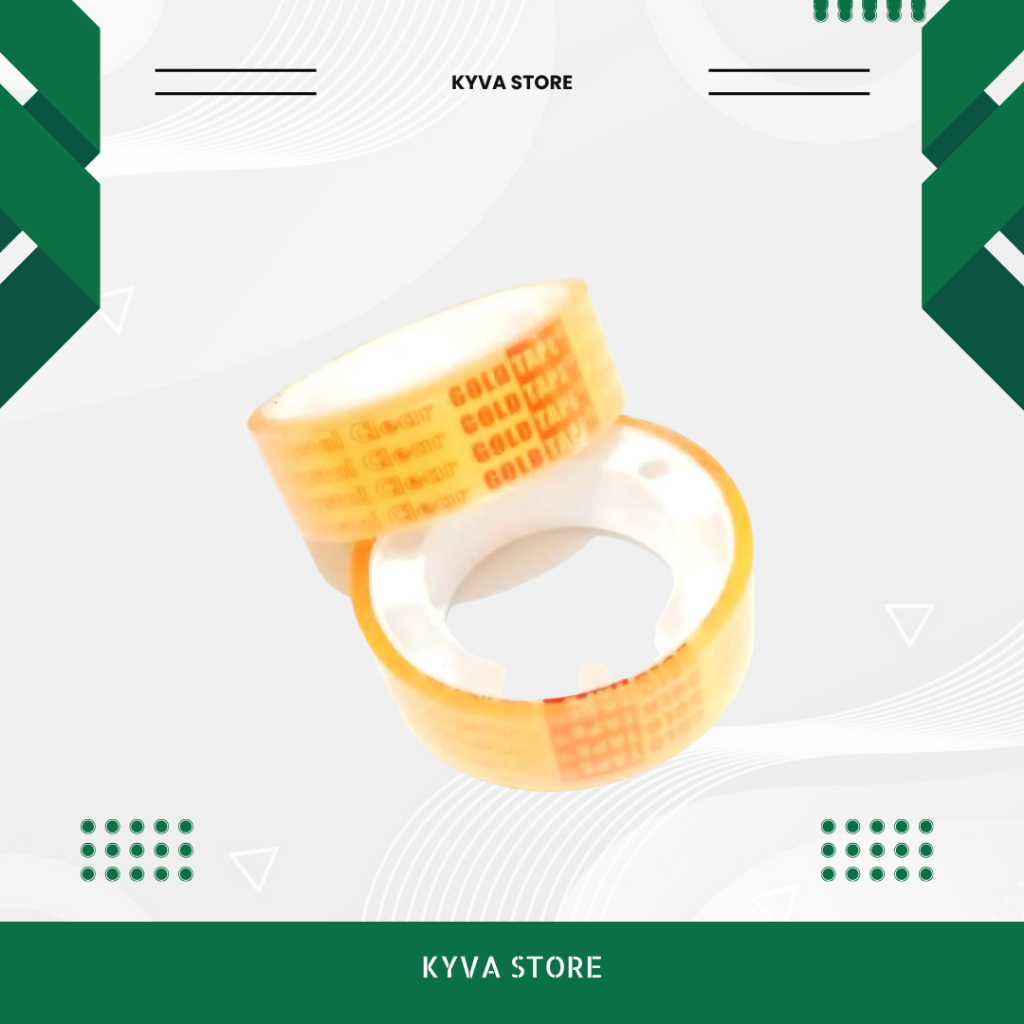 

SOLASI KECIL BENING TRANSPARAN 12MM 25 YARD ISOLASI SELOTIP