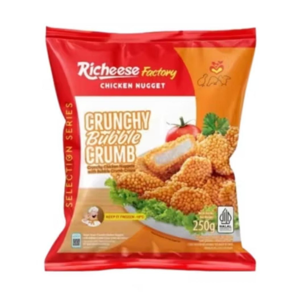 

Chicken nugget crunchy bubble crumb Richeese Factory 250gr