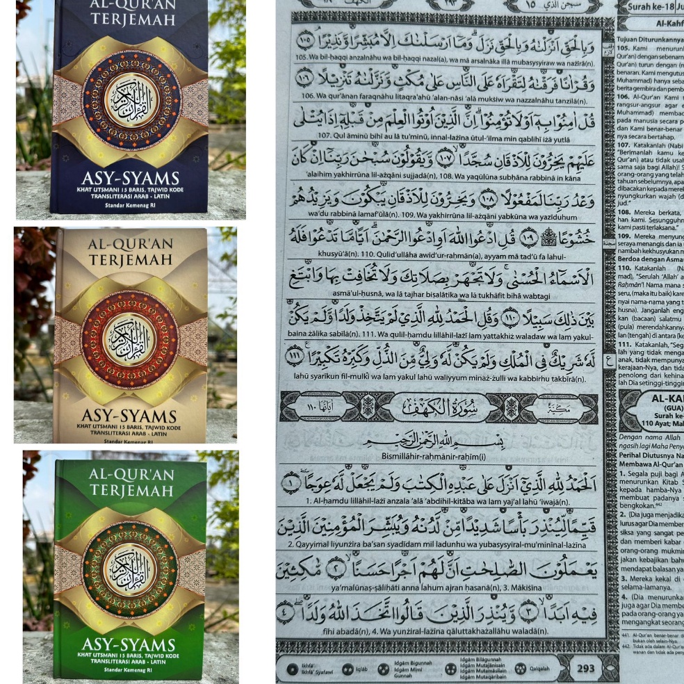 KODE W89T Al Quran Terjemah Tajwid A5 Dilengkapi Cara Baca Latin AL Quran Latin AsySyams Terjemah 13