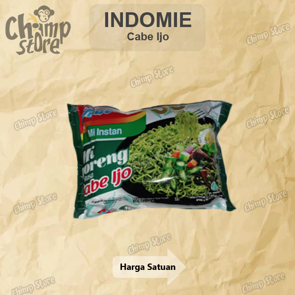 

Mie instant Instan Indomie Goreng Cabe Ijo 1 Pcs indomi Mi Langka