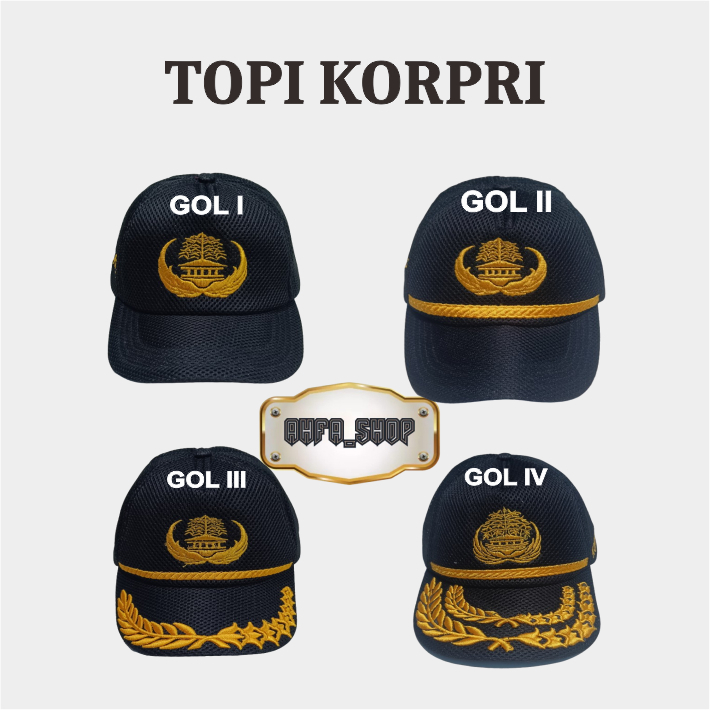 Topi Hitam Abdi Negara hitam Topi Dinas Pns Topi Korpri Hitam Khaki Premium