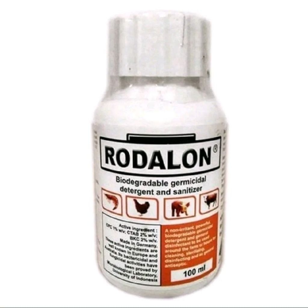Rodalon Antiseptic 100ml - Pembasmi Kuman, Virus, dan Bakteri untuk Ternak  obat  ayam