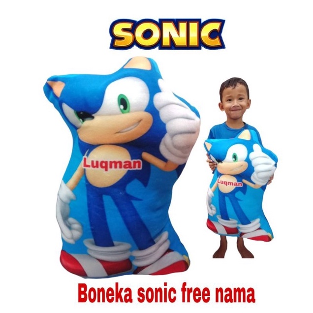 KODE X87N BONEKA KARAKTER SONIC BANTAL SONIC BONEKA SONIC MAINAN SONIC