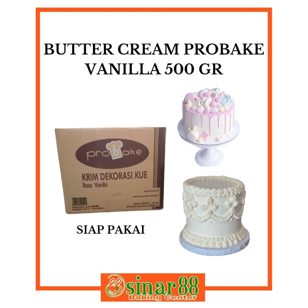 

Butter Cream Probake Vanilla 500gr