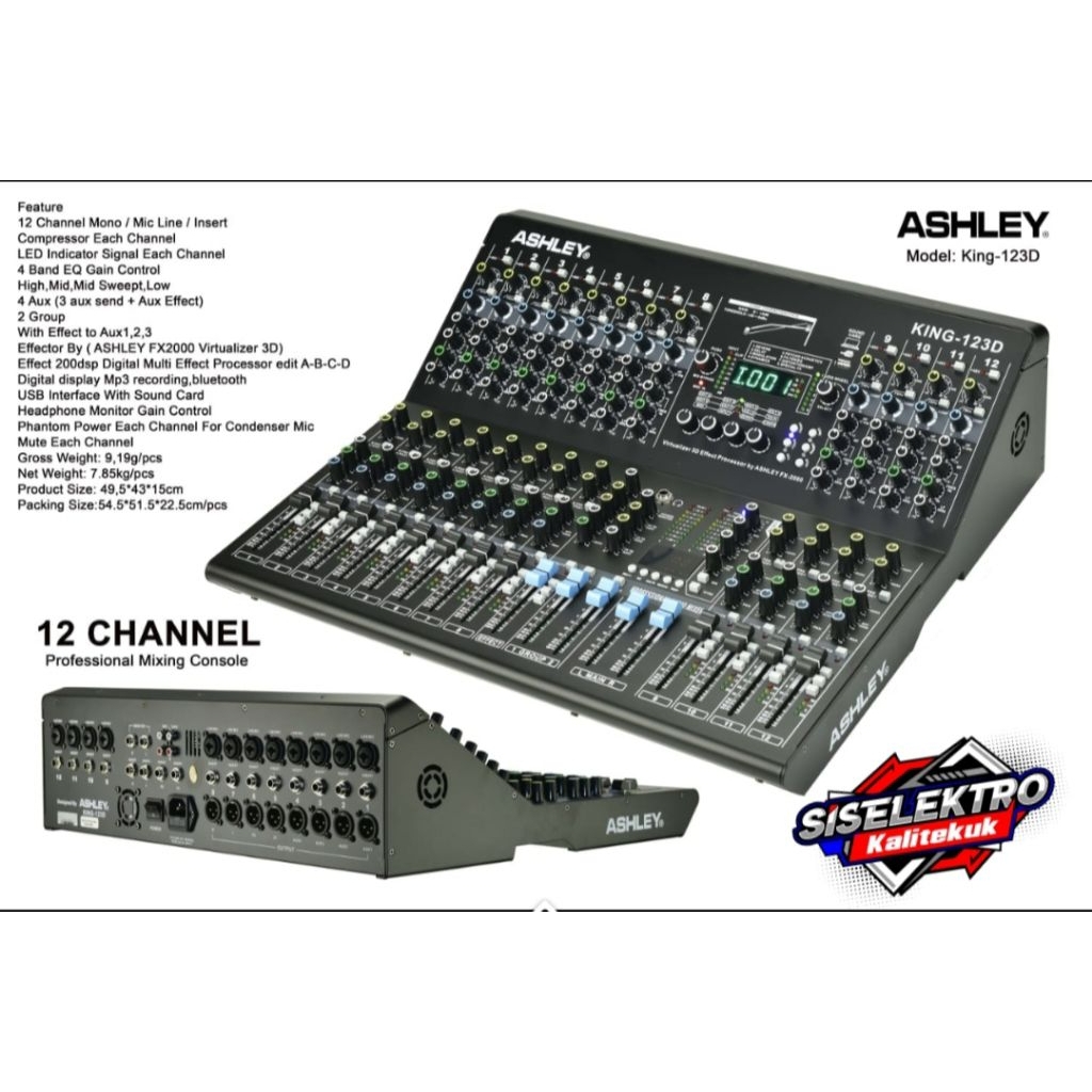 Mixer Ashley king 123d original Ashley king 12 chanel