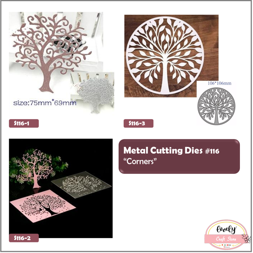 

Metal Cutting Die #116 ~ Tree Pohon Metal Cutting Dies Knife Mold Stencil Cetakan Stensil bentuk pita untuk Mahar, Jurnal, Bujo, Scrapbook