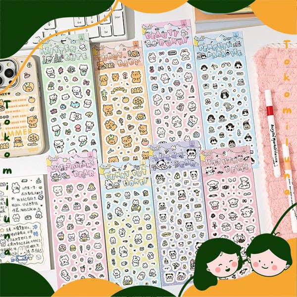 

Dream park sticker karakter cartoon lucu cute deco stiker DIY aesthetic HB1922