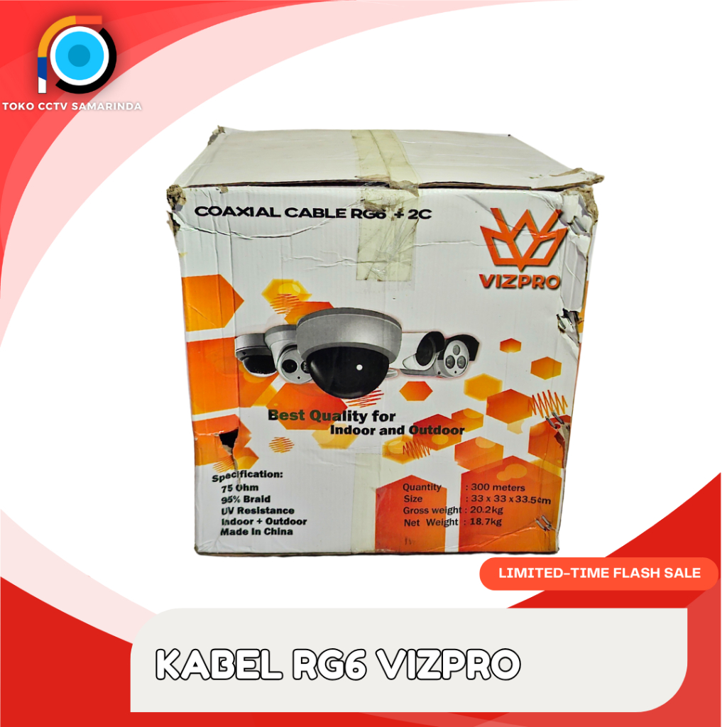 KABEL RG6 VIZPRO PER METER