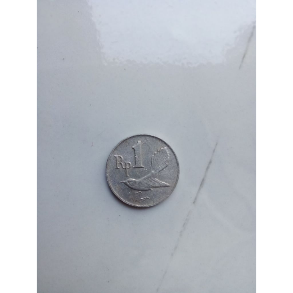 koin kuno 1 rupiah tahun 1970 asli