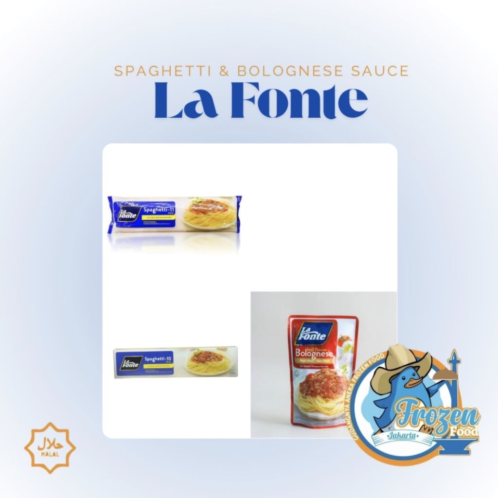

La Fonte Spaghetti 450gr & 225gr | La Fonte Bolognese Sauce 315gr | WAJIB EXTRA BUBBLEWRAP
