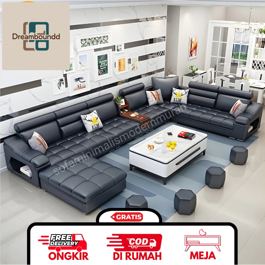 Sofa Minimalis Terbaru - Sofa Leter U - Sofa Ruang Tamu