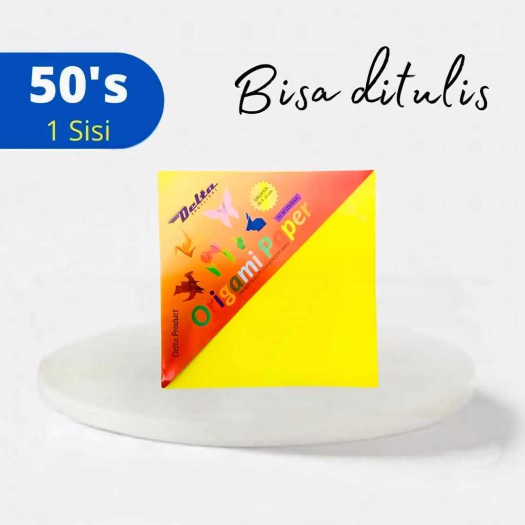 

Delta Kertas Lipat Origami 16 x 16 1 Pak Isi 50 Lembar Bisa Ditulis 1 Sisi