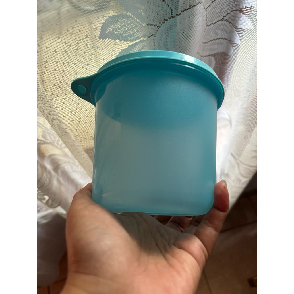 1 Pcs Compact High Bowl Tupperware/Toples 650 ML - biru,