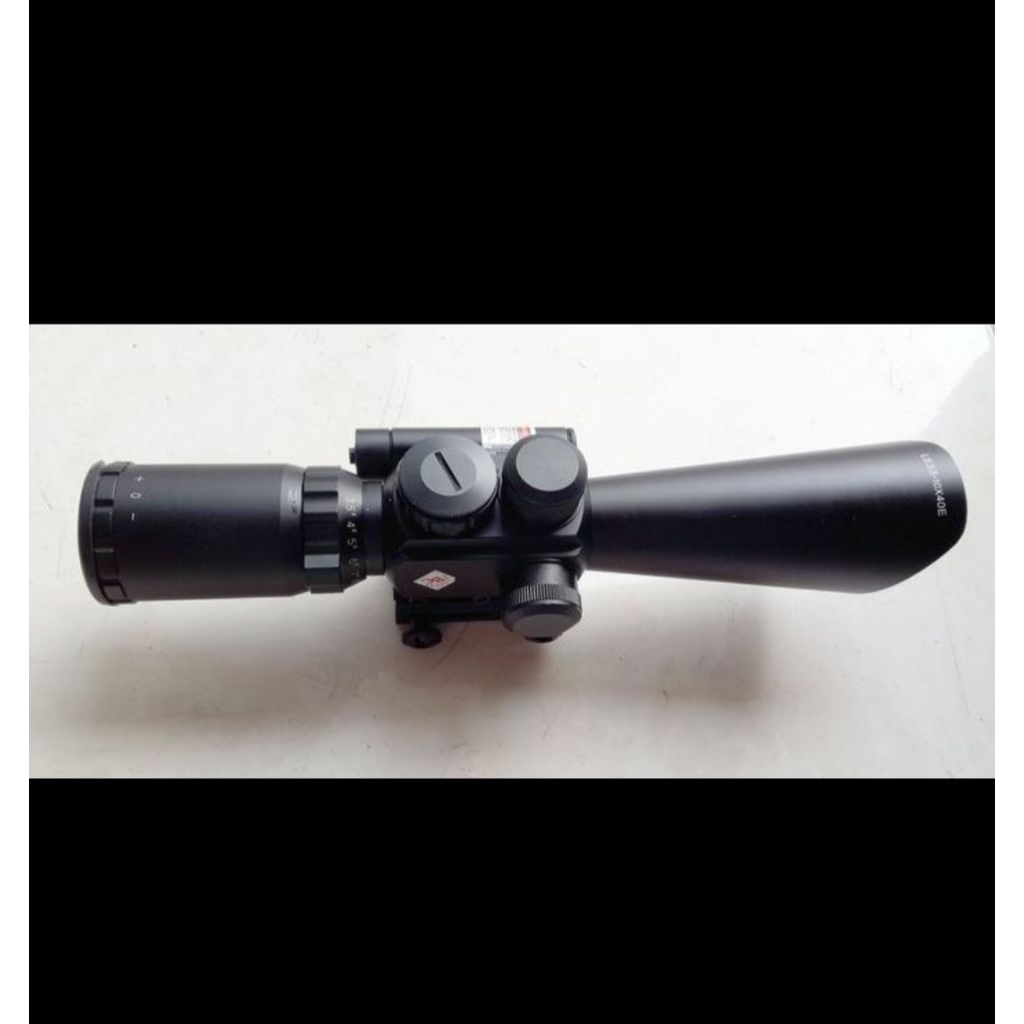 Teleskop Riflescope + Red Laser Model 3.5-10x40 MB CX8077