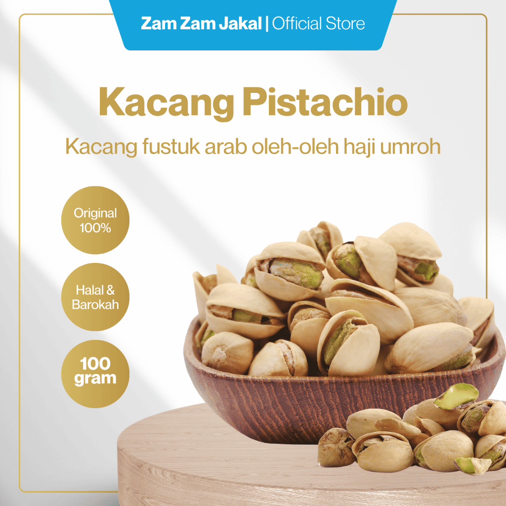 

Kacang Pistachio kacang fustuk arab 100 gram oleh-oleh haji umroh