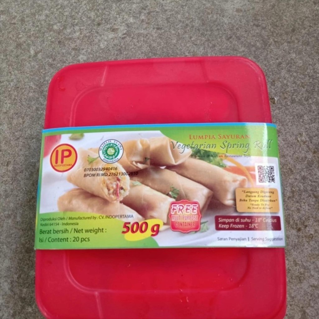 

VEGETABLE SPRINGROLL 500 GR - IP