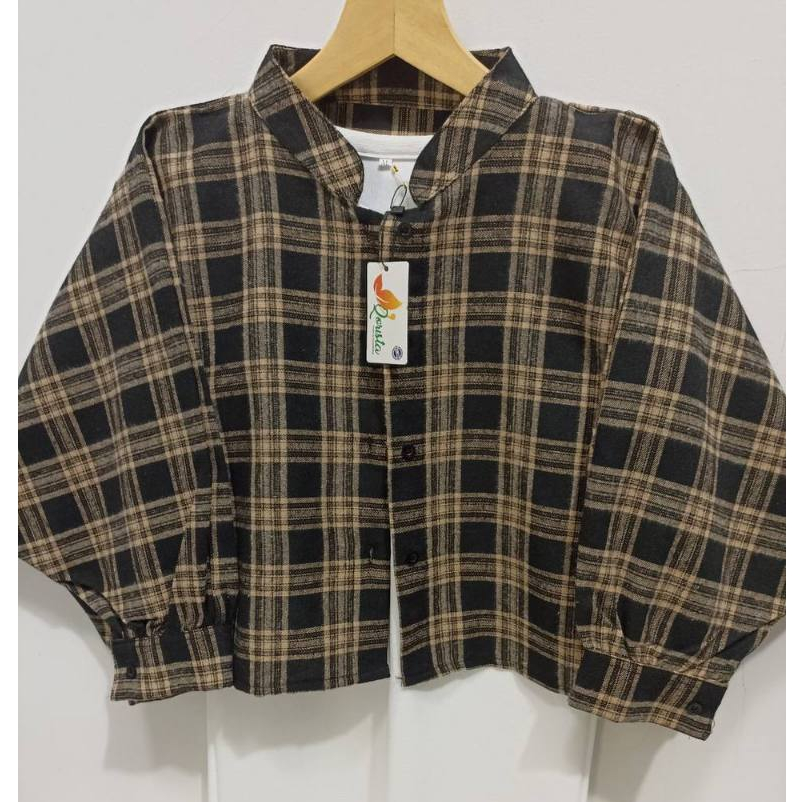 KEMEJA BATWING FLANEL WANITA OVERSIZE ATASAN WANITA OVERSIZE