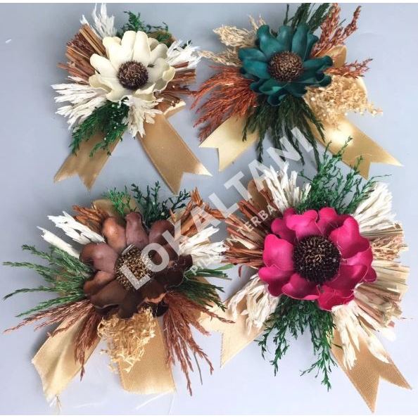 

Pita Hias Siap Pakai Bunga Kering / Pita Parcel Hampers / Pita Rustic Vintage / Pita Kado Hampers