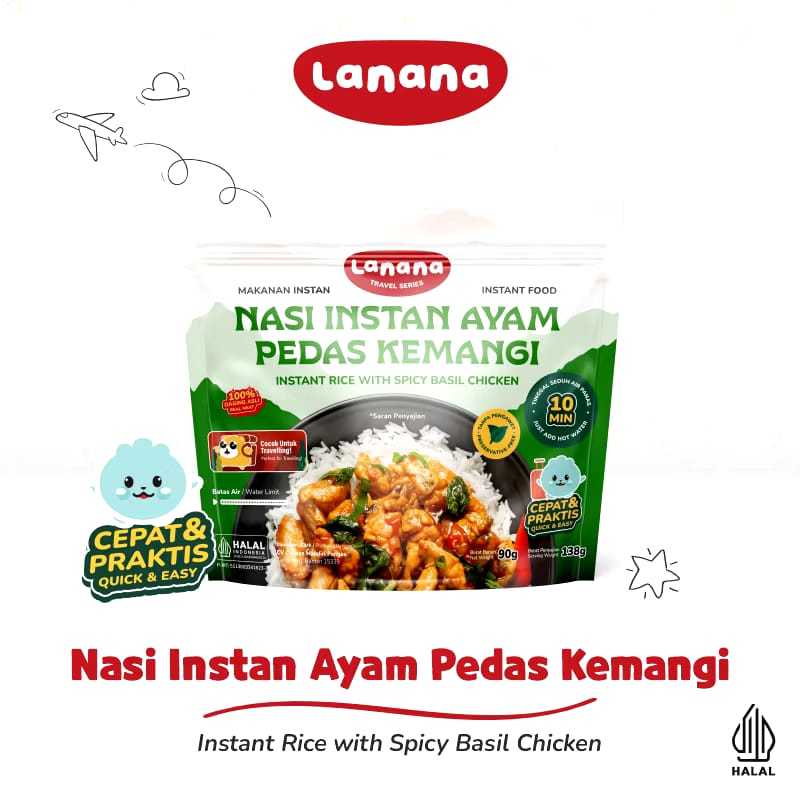 

Lanana Travel Series Nasi Instant Ayam Pedas Kemangi