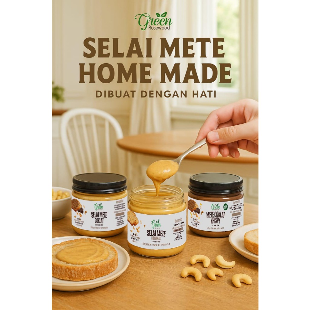 

SELAI KACANG MEDE ASLI 100% / SELAI KACANG METE HOME MADE / CASHEW BUTTER / SELAI MEDE COKLAT / SELAI METE TANPA GULA GARAM ORIGINAL