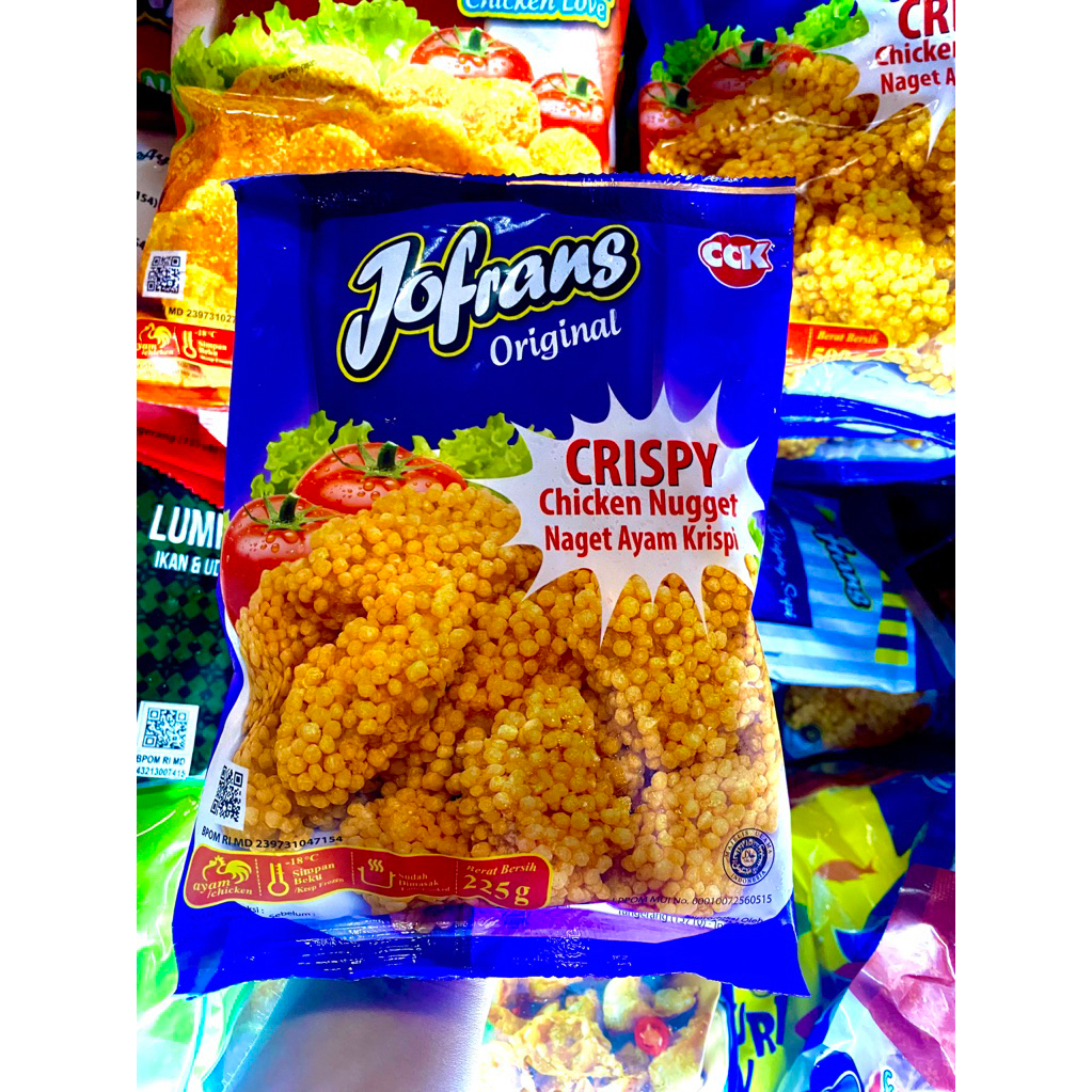 

JOFRANS Nugget Crispy bubble 225gr / naget bubble frozen