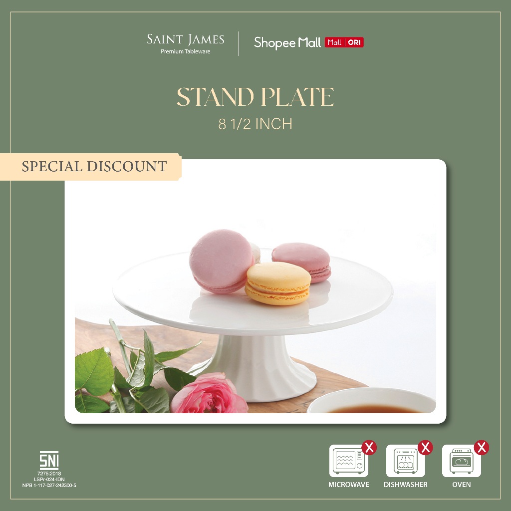 Saint James Stand Plate (6 1/2 inch Stand Plate)