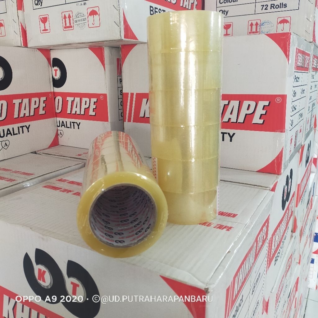 

lakban bening khinko tape Indonesia 1 dus 12slop/72 roll