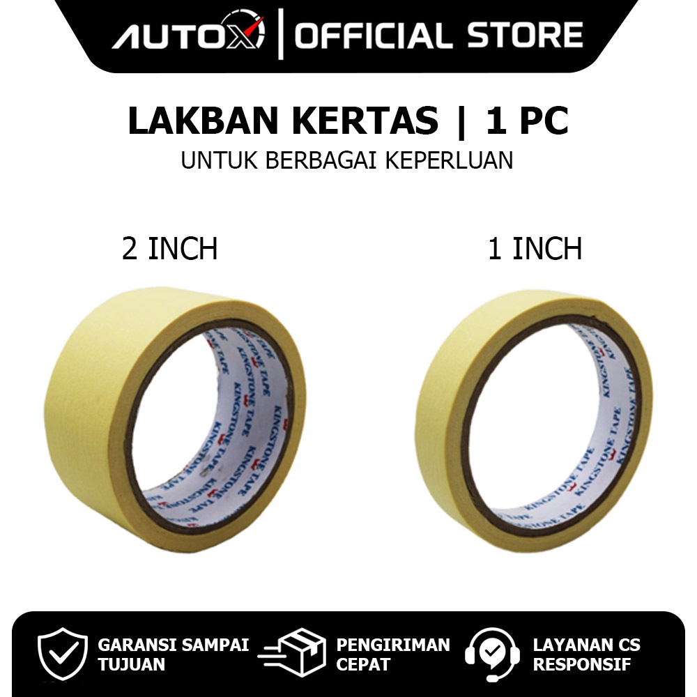 

Lakban Kertas Untuk Berbagai Keperluan Variasi 1 Dan 2 Inch Coklat Lem Solasi Isolasi Masking Tape Taping