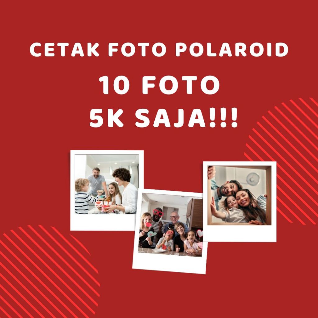 Cetak Foto Polaroid 5K isi 10 Foto ukuran 2R
