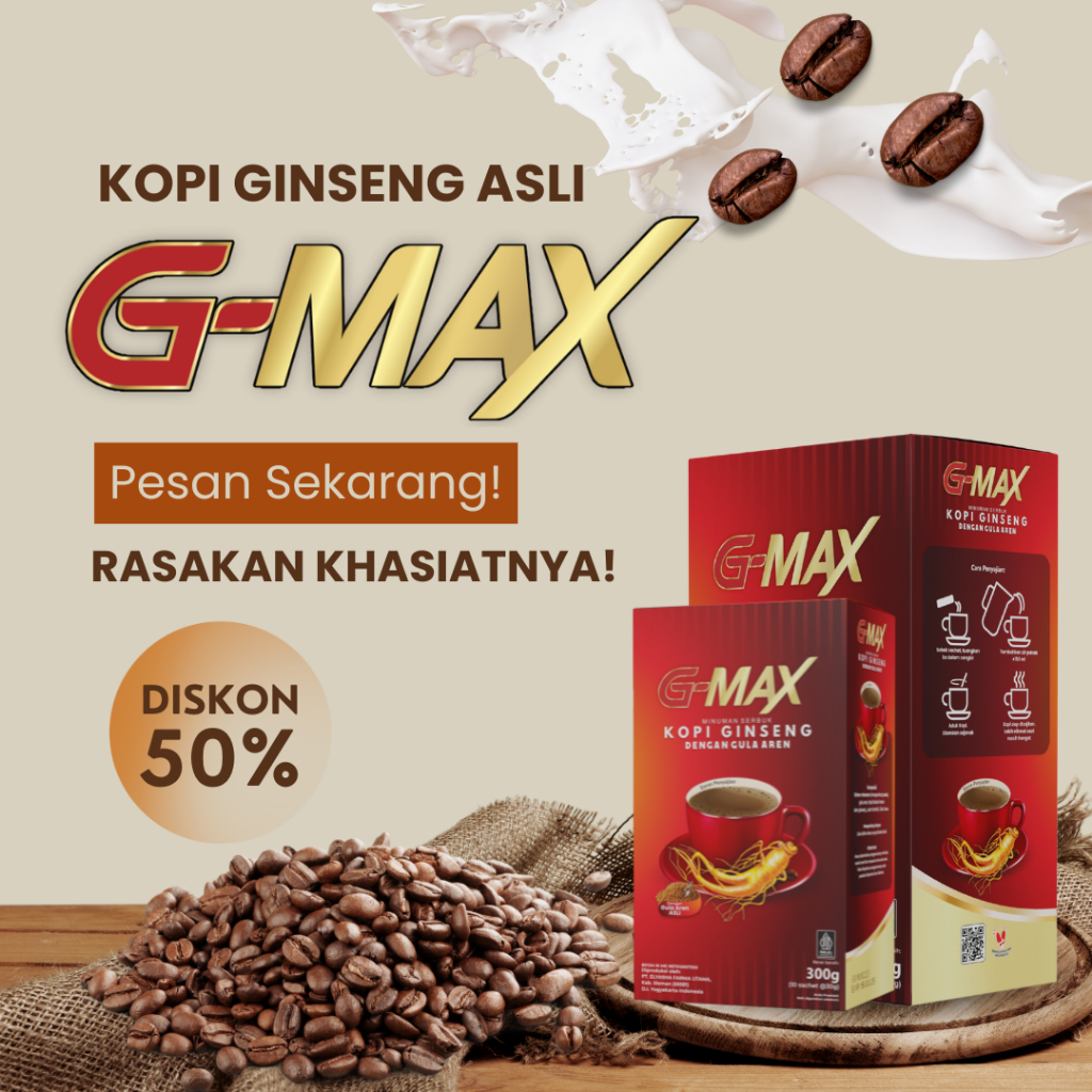 

G Max Herbal Coffee – Minuman Kopi Pria Aktif & Bertenaga