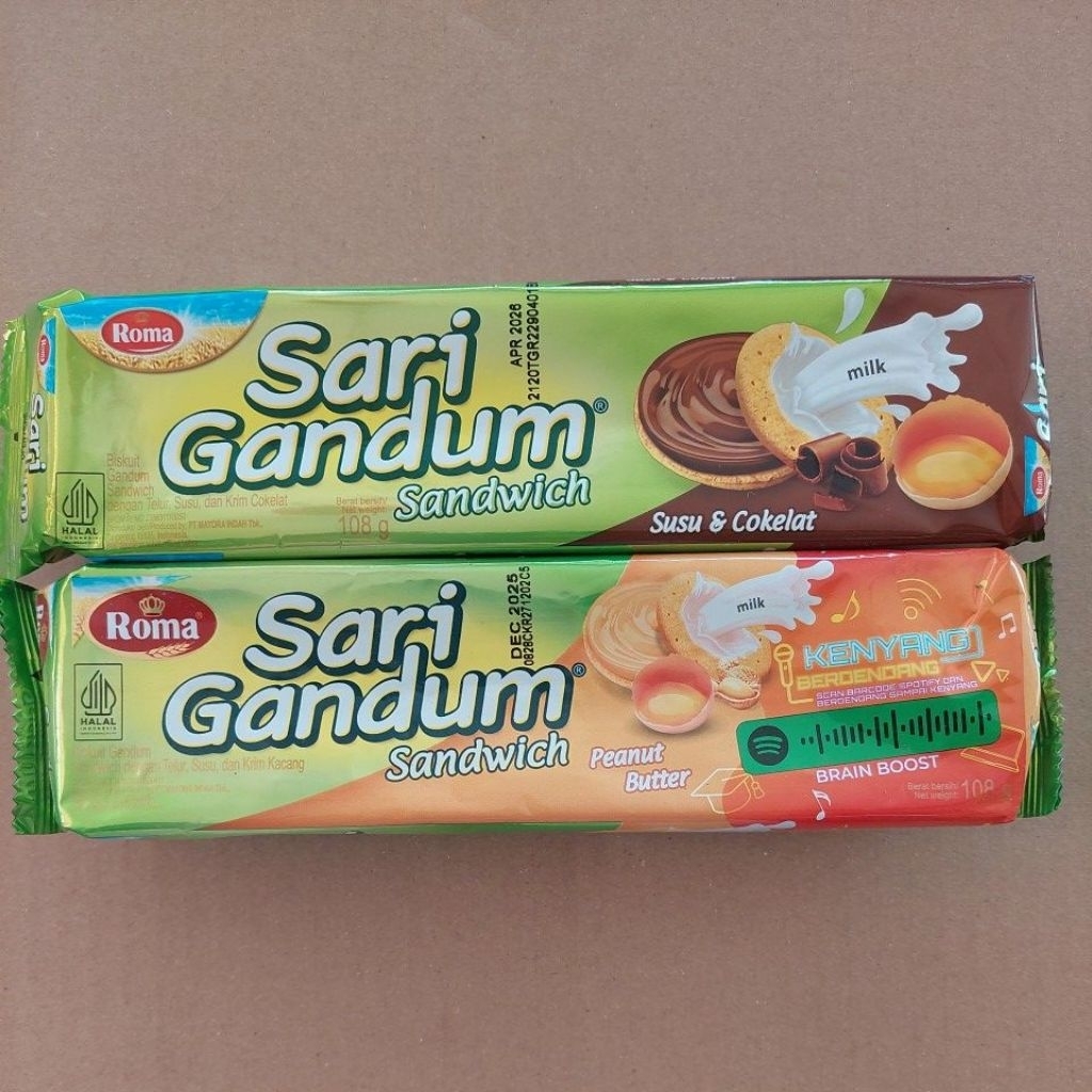 

Sari Gandum Coklat dan Kacang Berat 108 gr