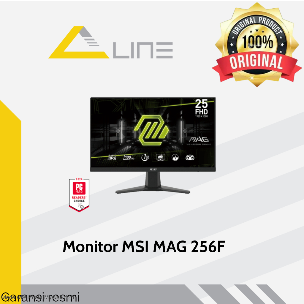 MONITOR LED MSI MAG 256F FHD Rapid IPS 180Hz HDR Adaptive-Sync MAG256F
