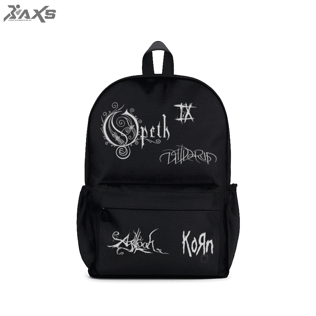 Tas Band Metal Deathcore Rock Cowok – Backpack Band Metal Gaya Korea