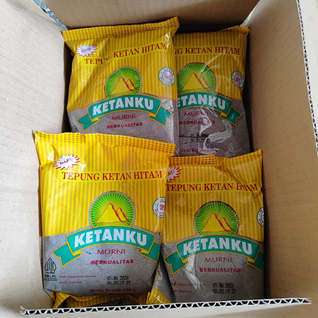 

Tepung Ketan Hitam Ketanku Dus Kemasan 250 Gram