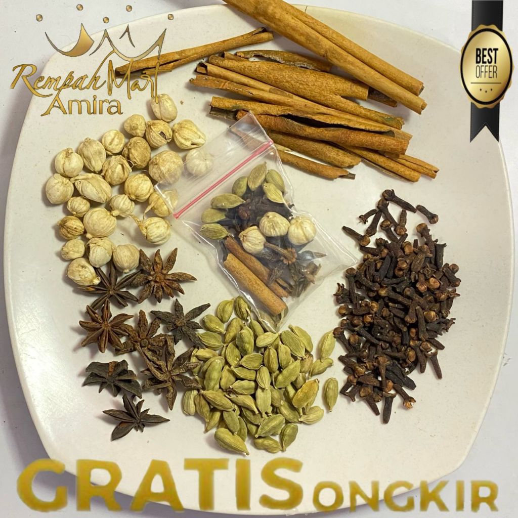 

Rempah campur untuk masak 2Liter Beras nasi kebuli
