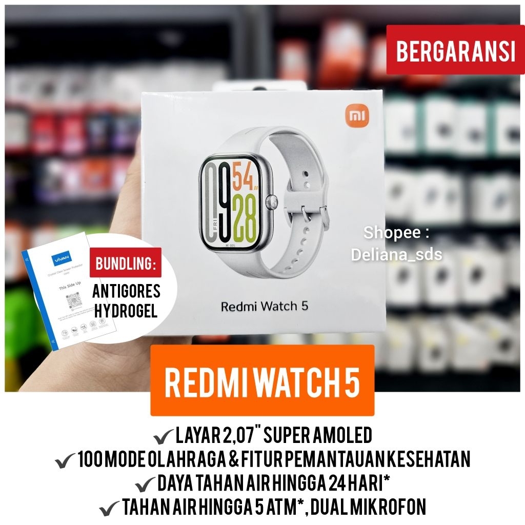 Redmi Watch 5 Garansi Resmi 1 Tahun Xiaomi Redmi Watch 5 Smart Watch Redmi Watch 5 Smartwatch Redmi 