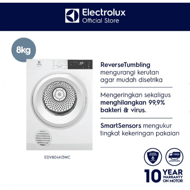Electrolux Dryer EDV804H3WC EDV804H3WC(8,5KG) / EDV754H3WB(7,5KG)
