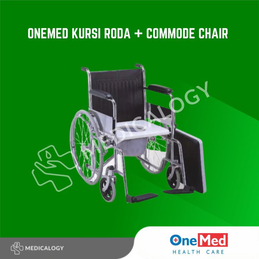 Onemed Kursi Roda + Commode Chair / Kursi Toilet